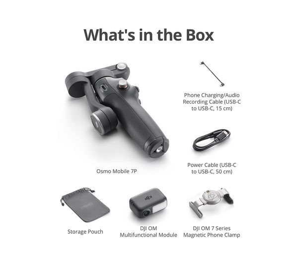 DJI Osmo Mobile 7 Pro Smartphone Gimbal - Dark Grey DJI Osmo Mobile 7 Pro Smartphone Gimbal - Dark Grey